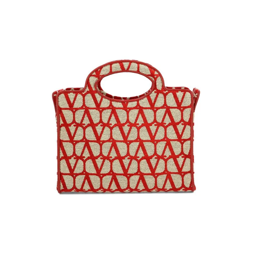 Valentino Vlogo Cotton Tote Handbag, Shoulder Bag Women's