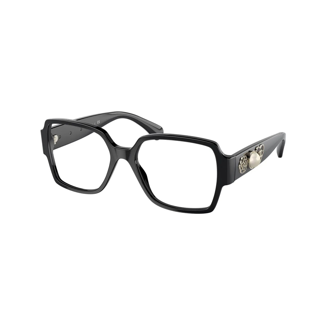 CHANEL Injection Molded Square Eyeglass Frames Women's