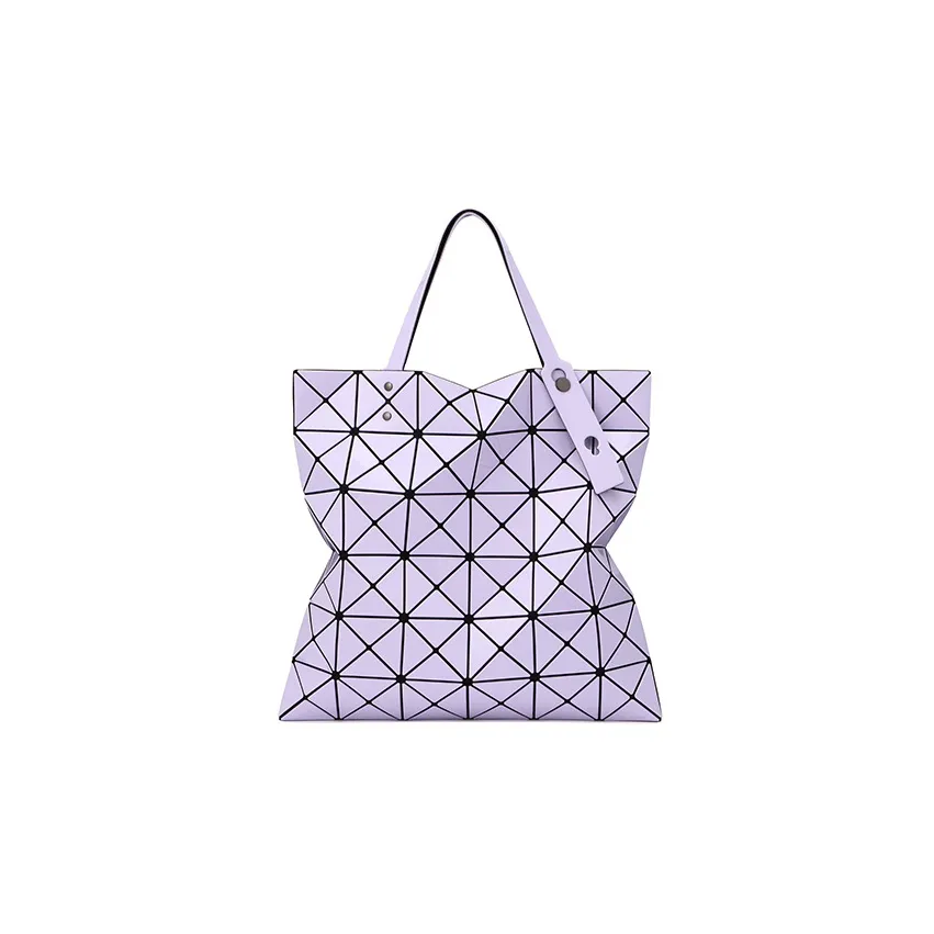 ISSEY MIYAKE Lucent Gloss Vinyl Chloride Resin Tote Shopping Bag One Shoulder Handbag Regular Women's Lavender