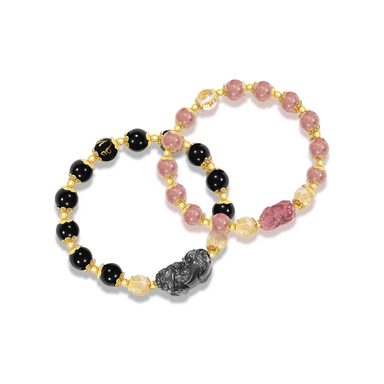 MISS TOOYA Strawberry Quartz Bracelets Unisex