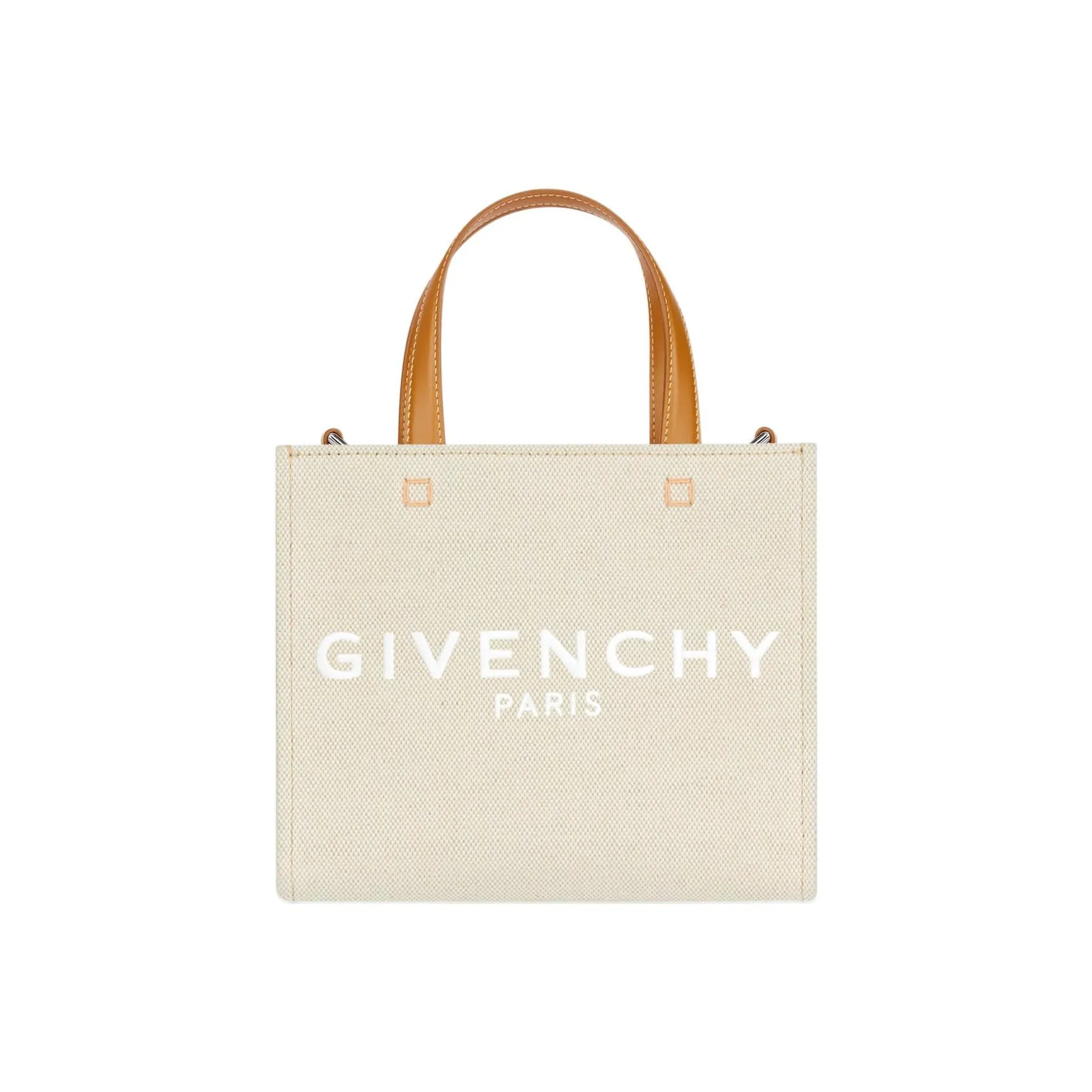GIVENCHY Cotton Canvas Tote Bag, Shopping Bag, Canvas Bag, Handbag Mini Women's Natural Beige