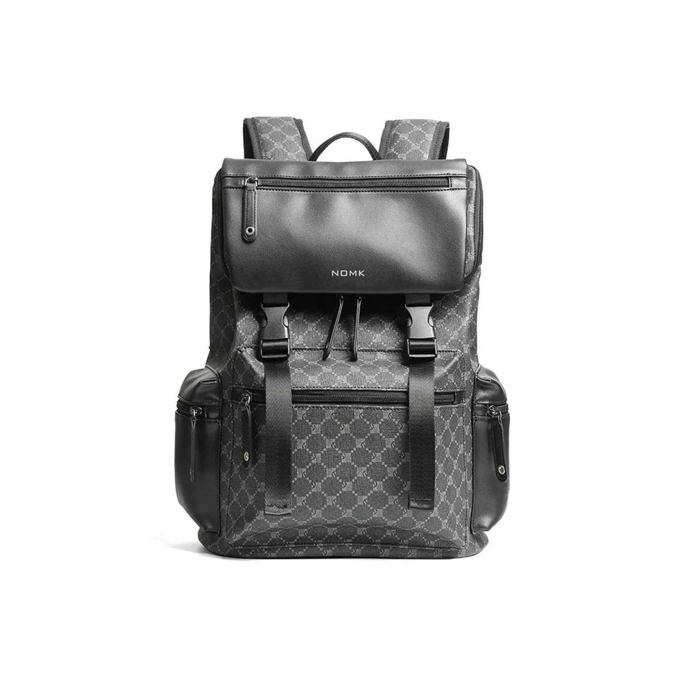 NOMK ПУ (полиуретан) Cortex Ноутбук Сумка Рюкзак Унисекс Черный Серый