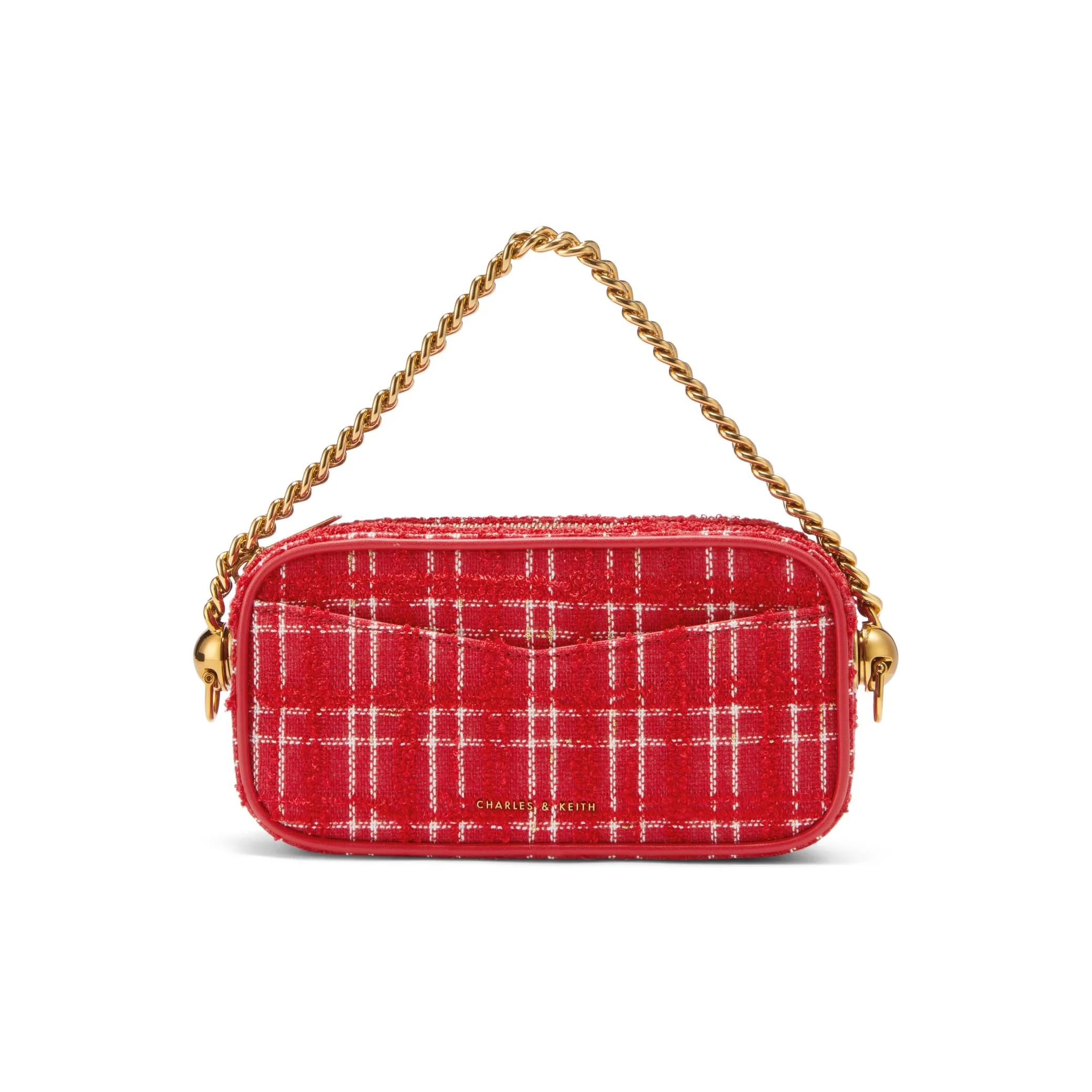 CHARLES KEITH ПУ (полиуретан) Сумка Маленькая Женская Черная Темно-синяя Красная