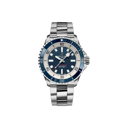 Breitling Автоматический Механический Movement Мужские Часы Super Ocean Collection 42 мм Синие