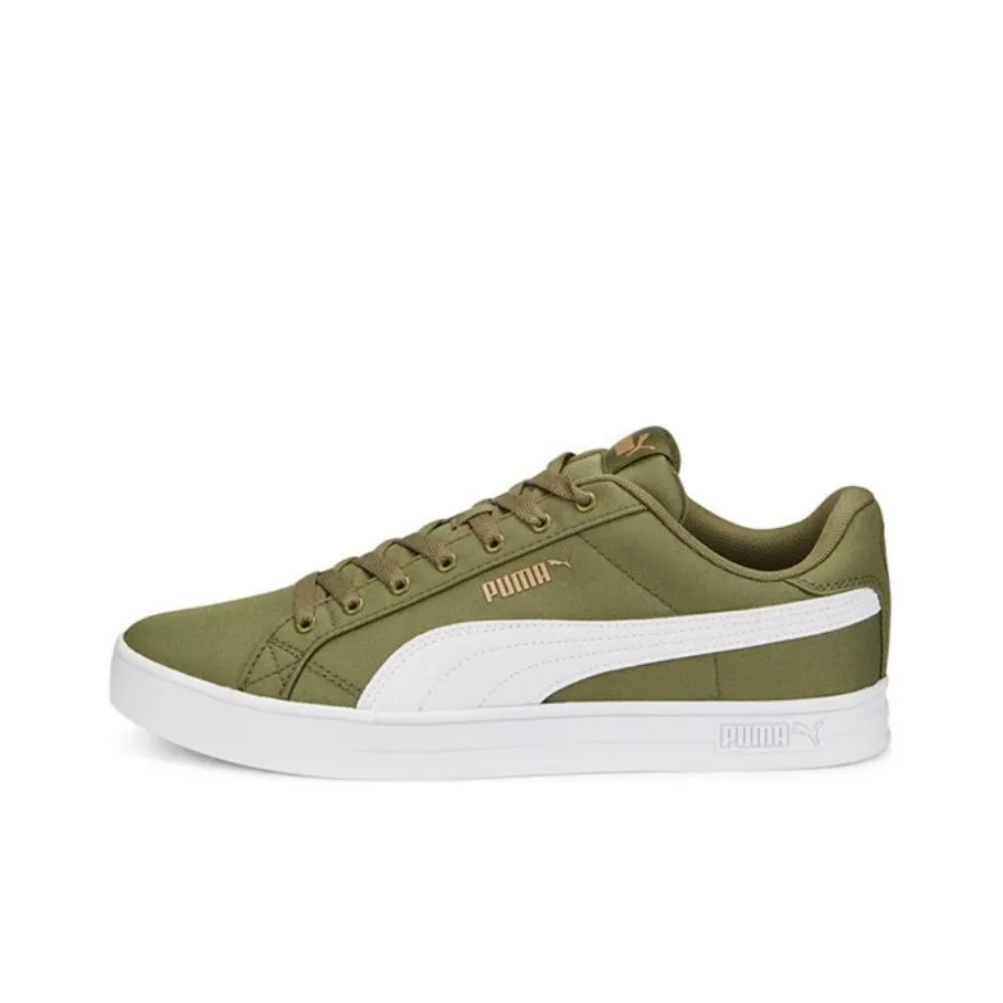 PUMA Smash Vulc V3 CV FS Low Скейтборд Кроссовки Unisex Зеленый Белый