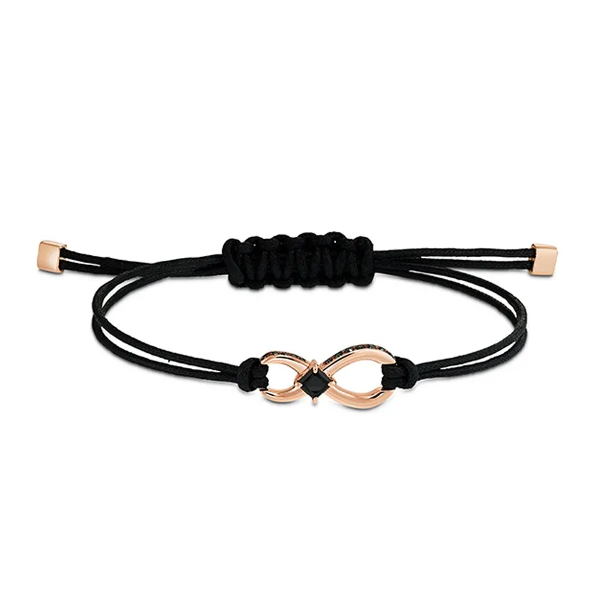 Swarovski Faux Crystal Stone Bracelets Unisex Black