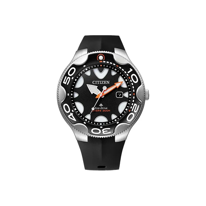 CITIZEN Airborne Eagle Series Кварцевый механизм Резиновый ремешок Часы Мужские Черный циферблат