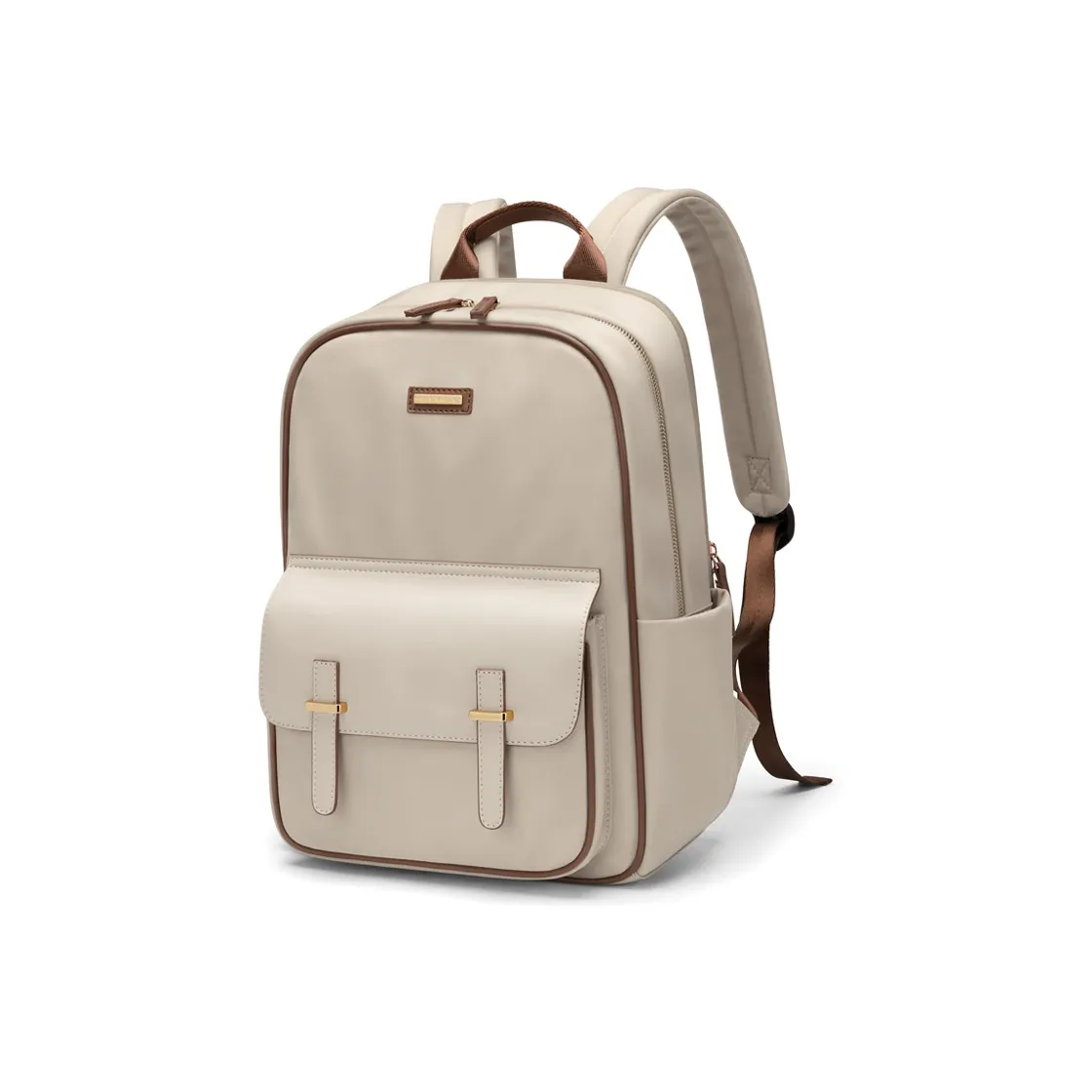 GOLF Текстиль Синтетическая кожа Рюкзак большой женский абрикос элегантный черный