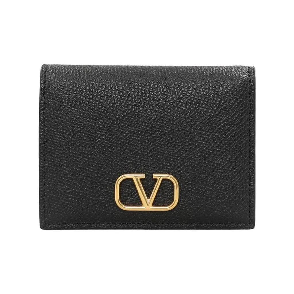 Valentino Leather Wallet Women's Black