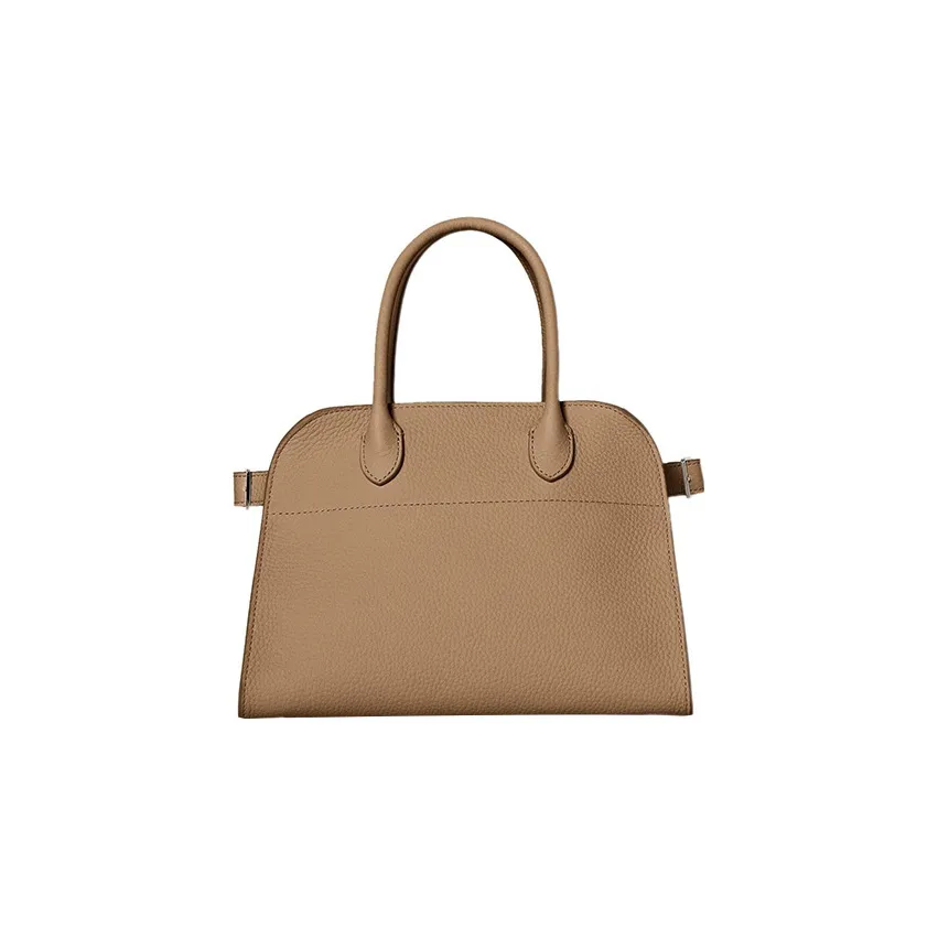 THE ROW Margau Leather Tote Bag Shopping Bag Handbag Women's Taupe