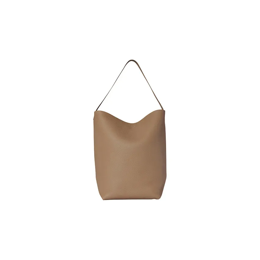 THE ROW N/S Park Cow Leather Bucket Bag, Tote Bag, Shopping Bag, Shoulder Bag, Handbag Tubas Women's Taupe