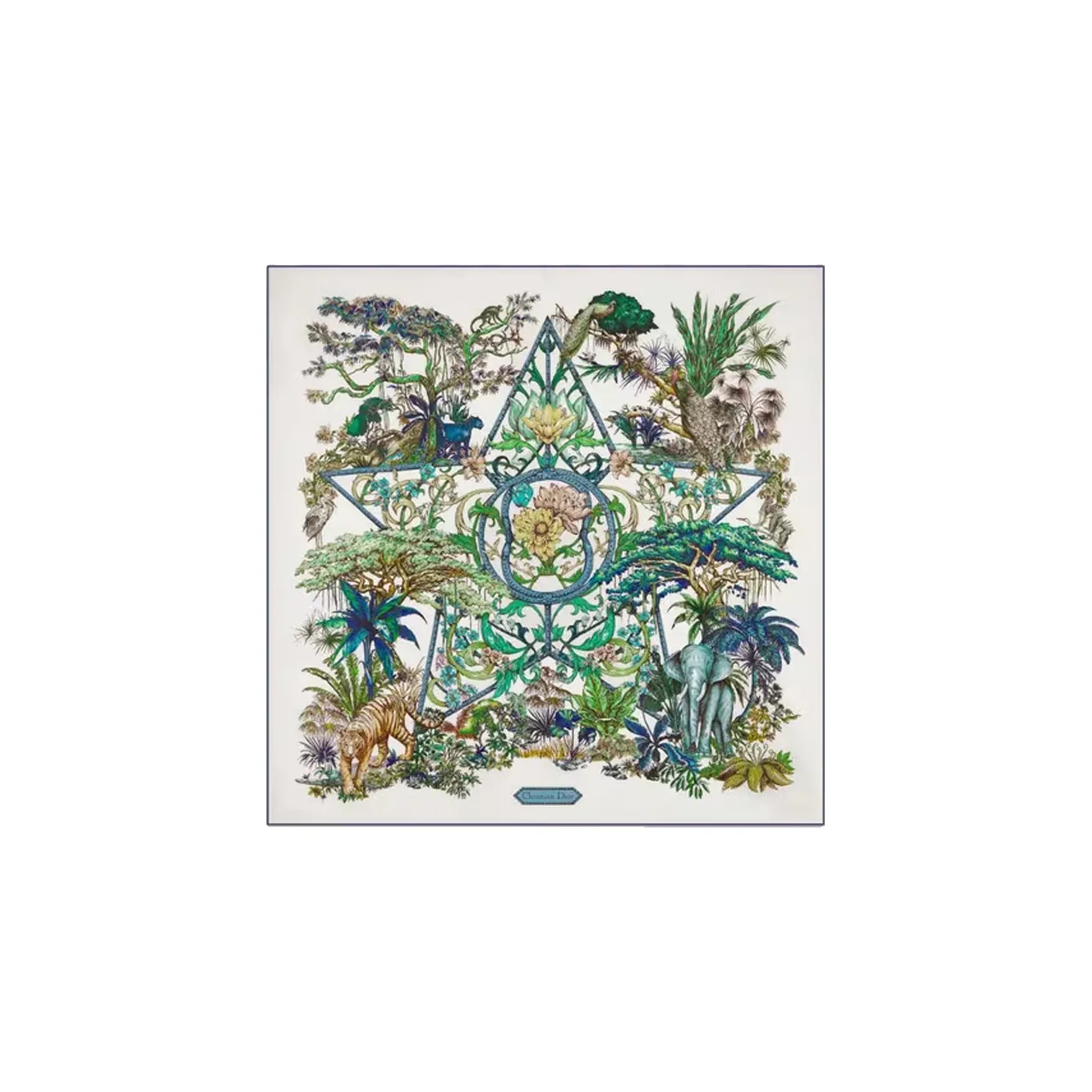 DIOR Шелковые шарфы Многоцветные Женские