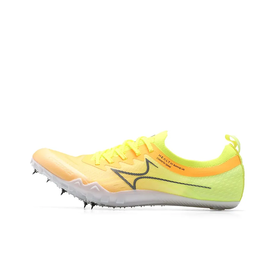 HEALTH 1200 Cushioned Slip Resistant Low Top Training Running Shoes Unisex Orange Neon Green