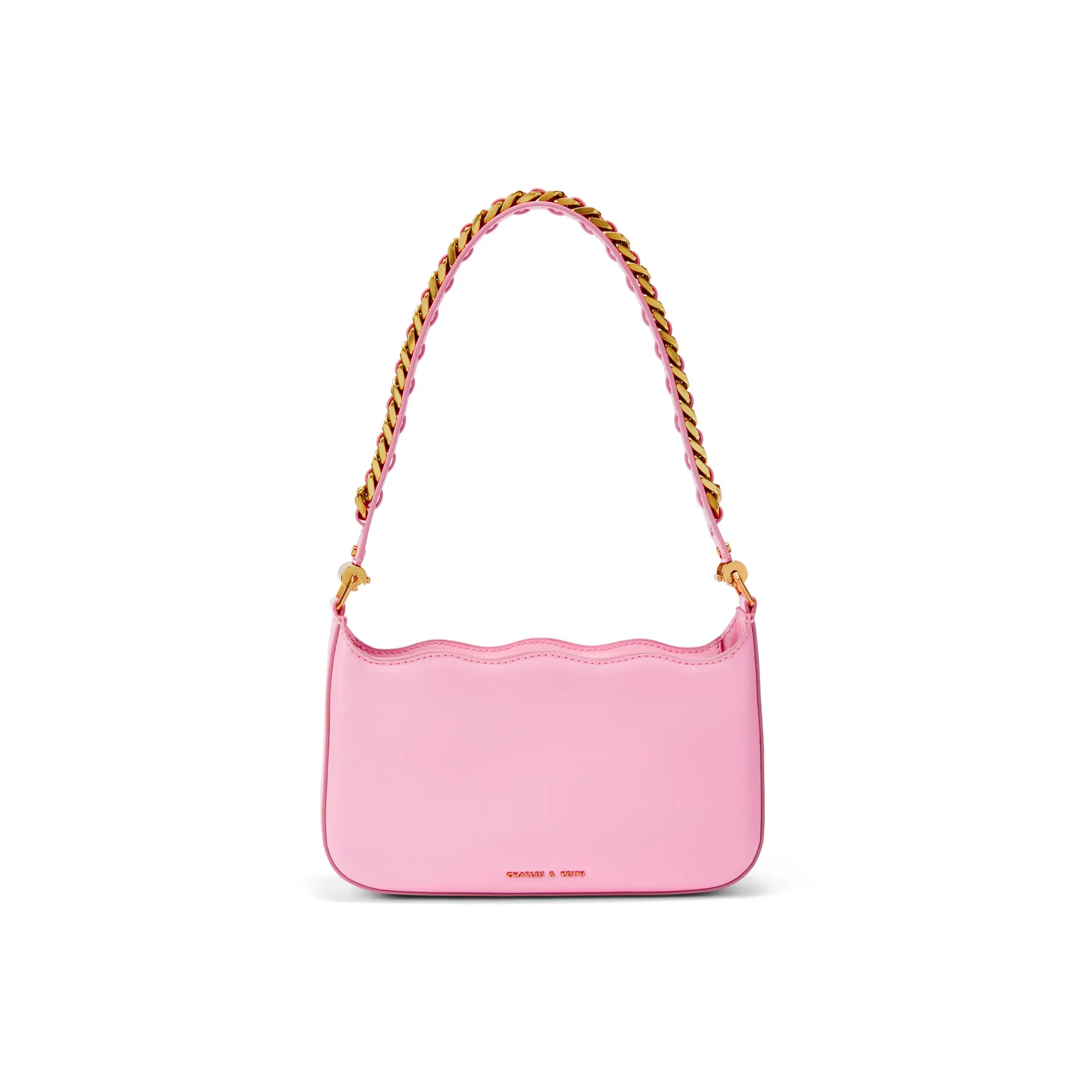 CHARLES&KEITH PU Small Square Bag Shoulder Bag Crossbody Bag Small Size Women's Multicolor