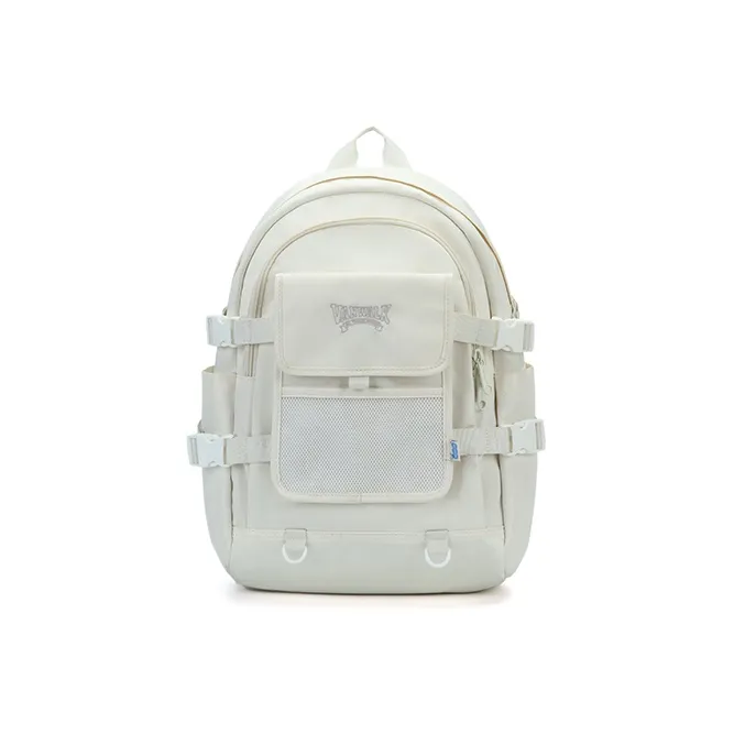 VANWALK Polyester Backpack Regular Unisex White