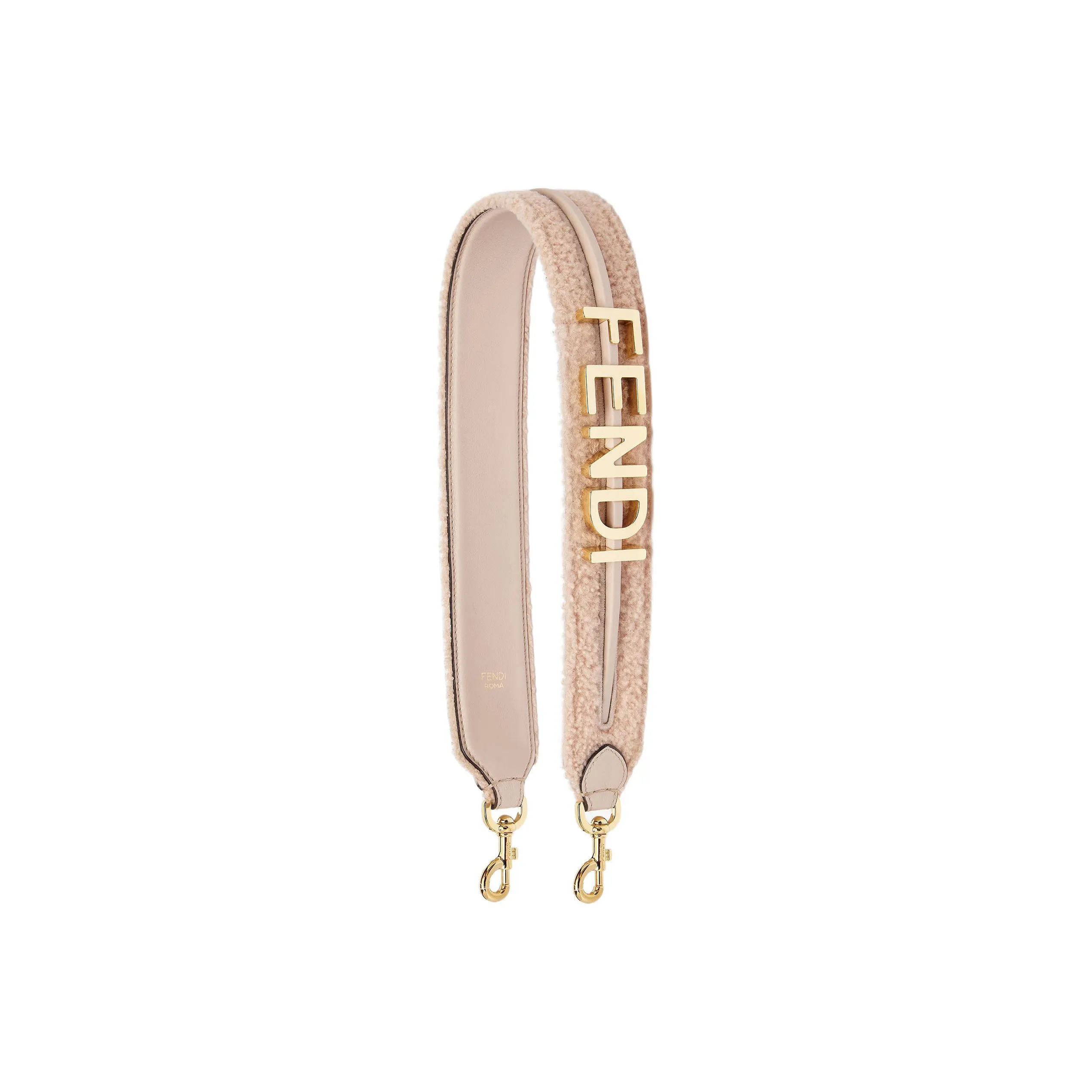 FENDI Calfskin Shoulder Strap Bag Strap Women's Pink