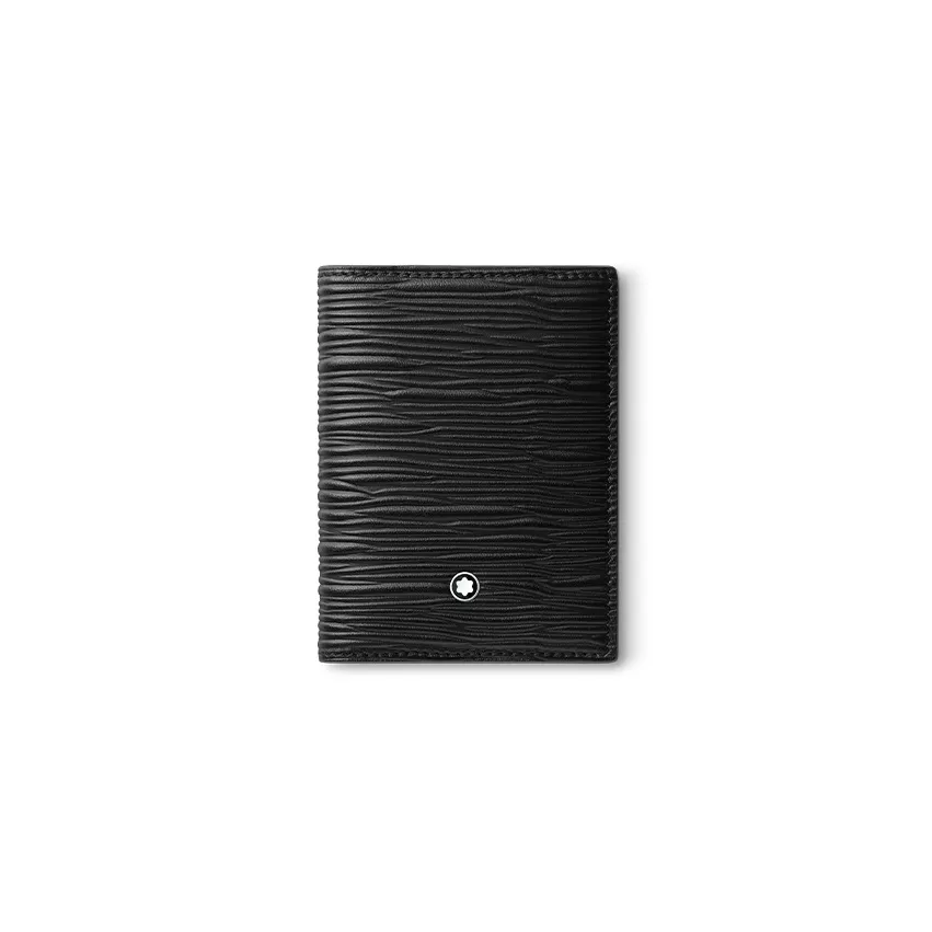 MONTBLANC Холдер для карт из коровьей кожи мужской черный