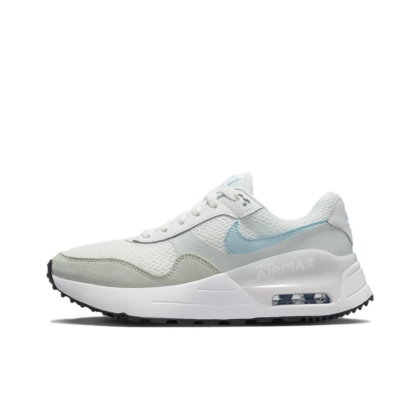 Nike Air Max SYSTM Low Топ Спортивная повседневная обувь Женская Белый Серый