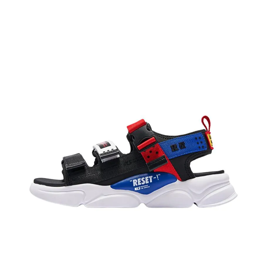 QIAODAN Sports Sandals Men's White Red Blue
