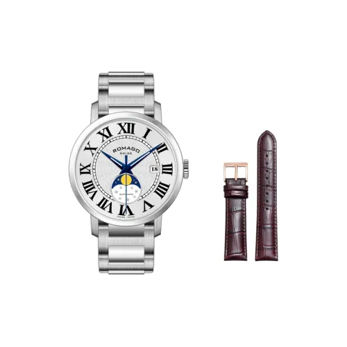ROMAGO Автоматический Механический Movement Мужские Часы 41mm*49mm*12,8mm Белый
