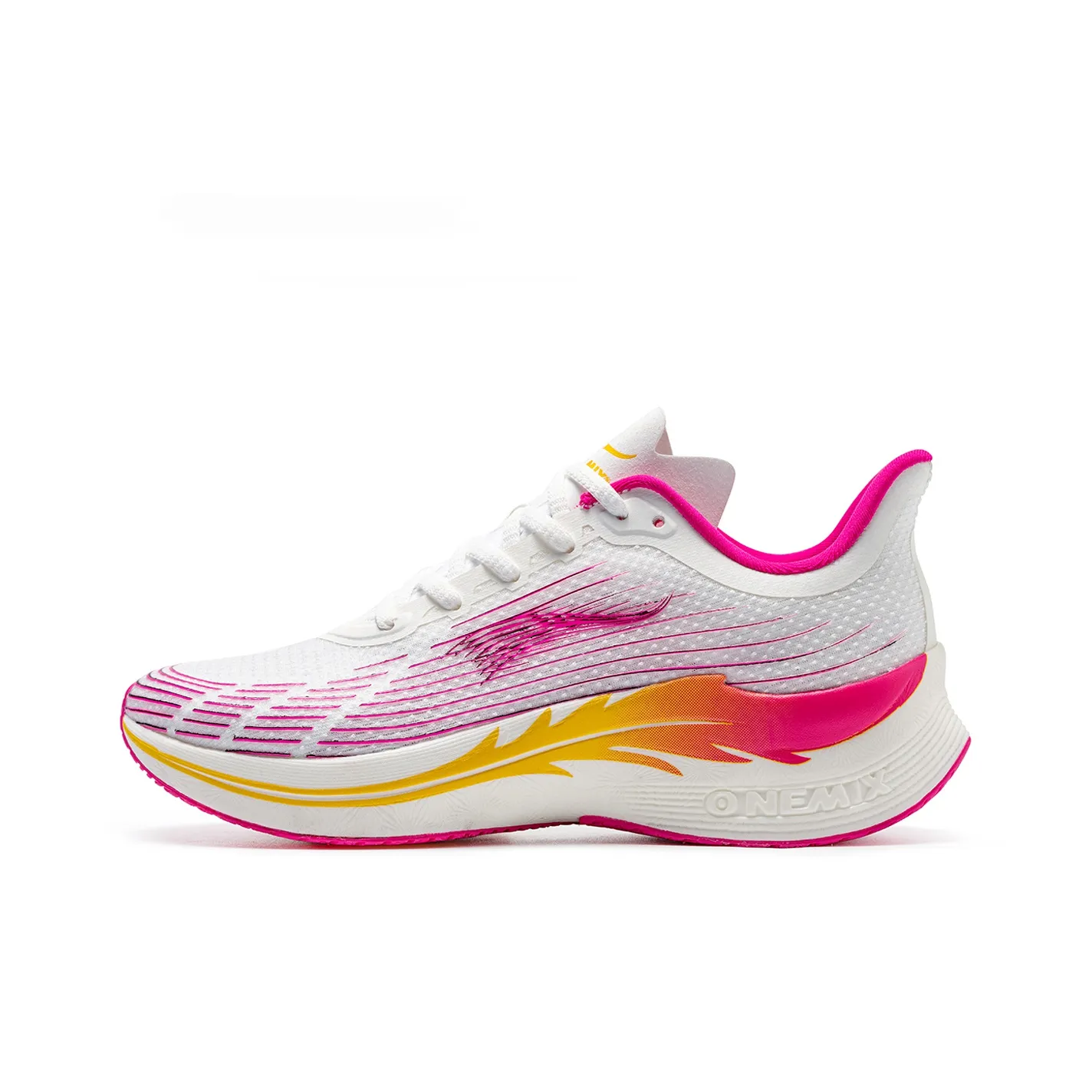 ONEMIX Wing Armor Running Shoes Unisex White Peach Red