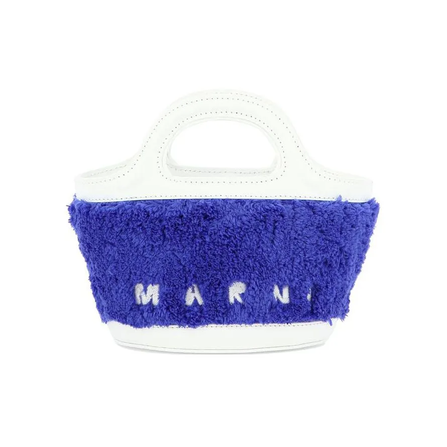 MARNI TROPICALIA Leather Shoulder Bag Crossbody Bag Handbag Women's Blue