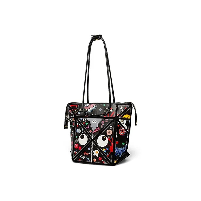 EYE THEME Laser Shoulder Bag Regular Women's Black/White/Multicolor