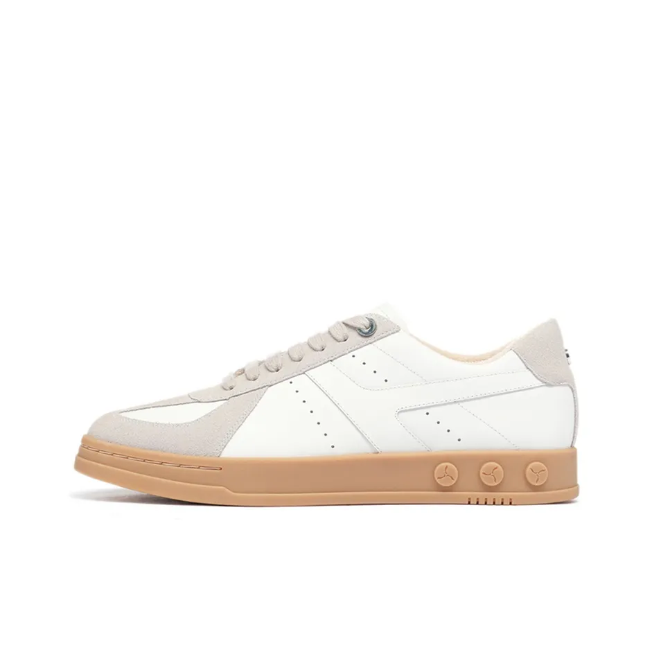 LI NING 1990 Zhengrong Low Top Skateboard Shoes Men's Ecru Gray
