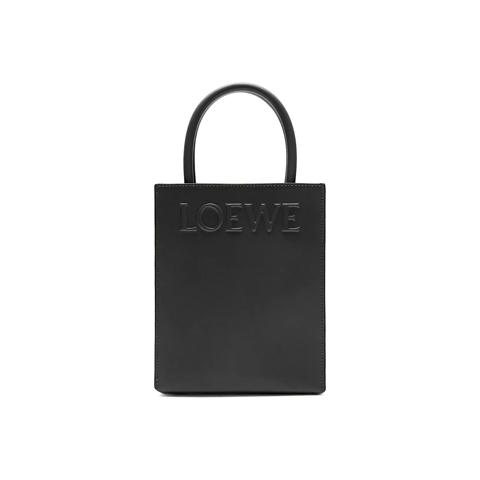 LOEWE Smooth Cow Leather Sheet Music Bag Tote Bag Shopping Bag Shoulder Bag Crossbody Bag Handbag Regular Women's Black