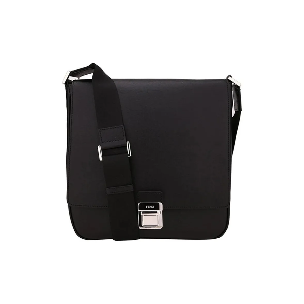 FENDI Leather Shoulder Bag, Crossbody Bag Regular Women's Black