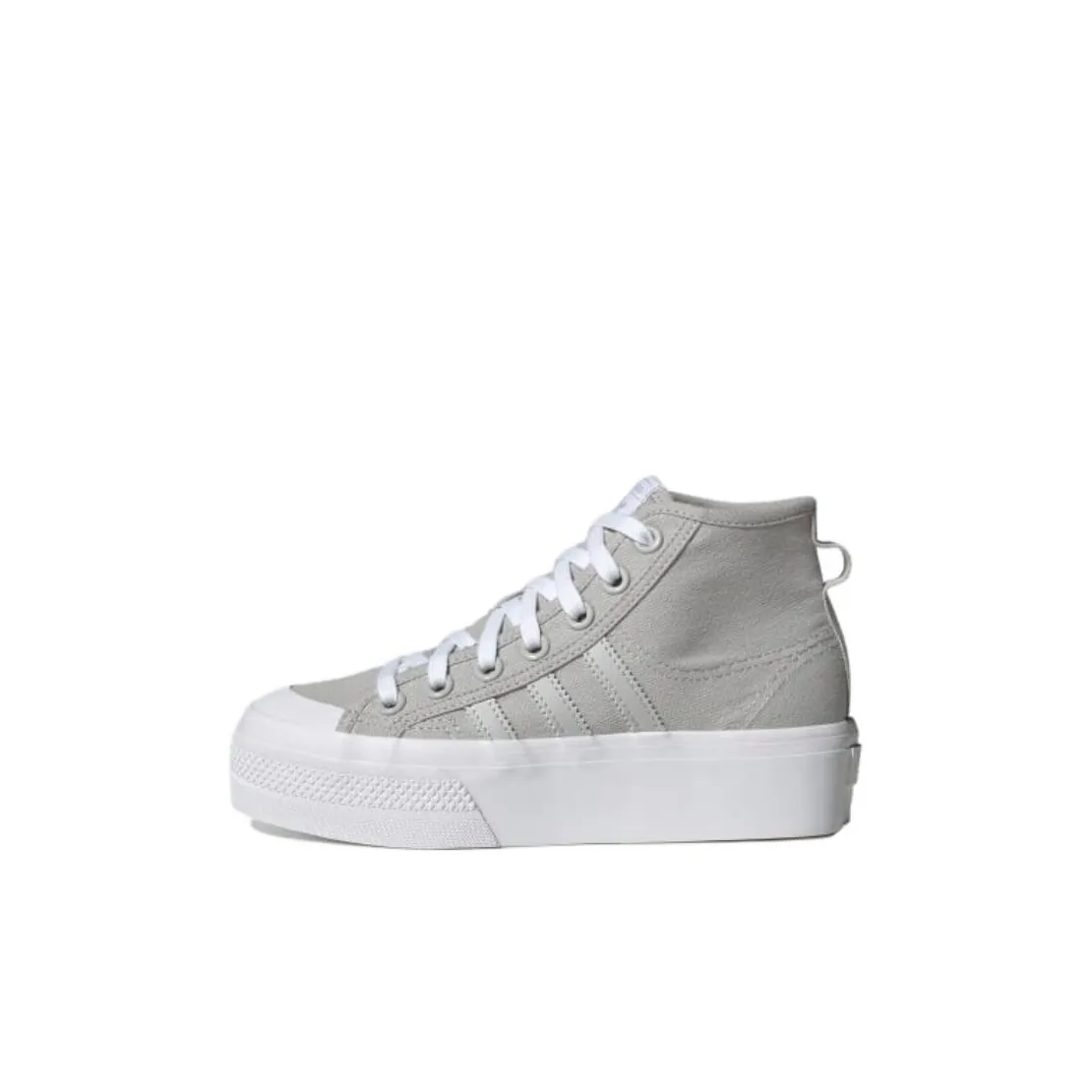 Adidas Originals Nizza Platform Mid Grey Cloud White GS