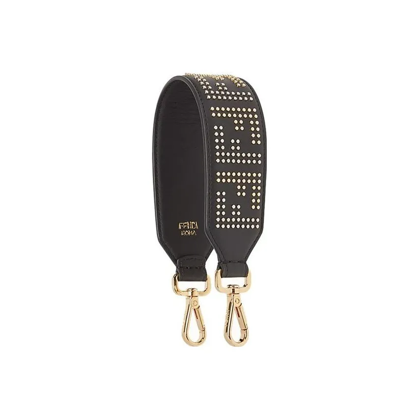 FENDI Leather Bag Strap Women's Brown