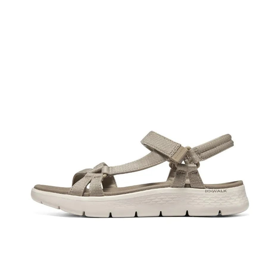 Skechers Go Walk 5 One Strap Sandals Women's Taupe