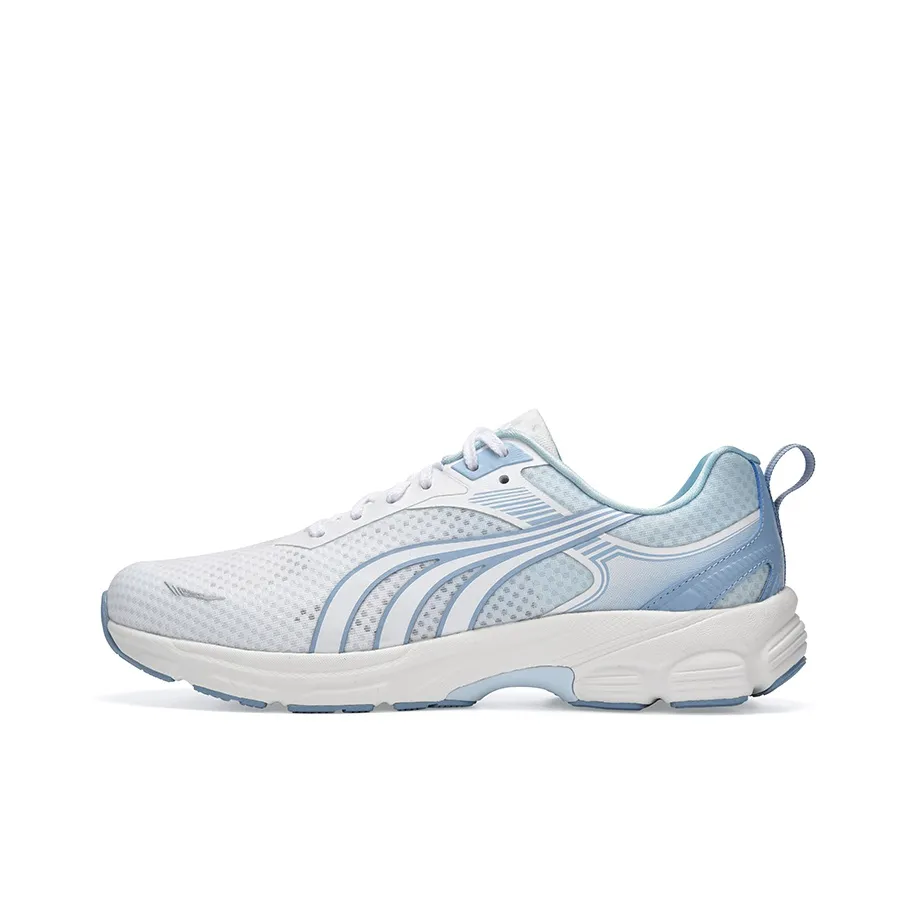 DO WIN Shock Absorbers Slip Resistant Abrasion Resistant Low Top Casual Running Shoes Unisex White Blue