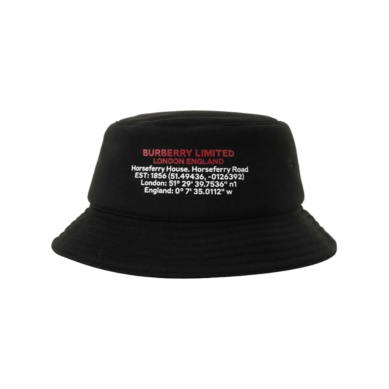Burberry Location Print Cotton Bucket Hat