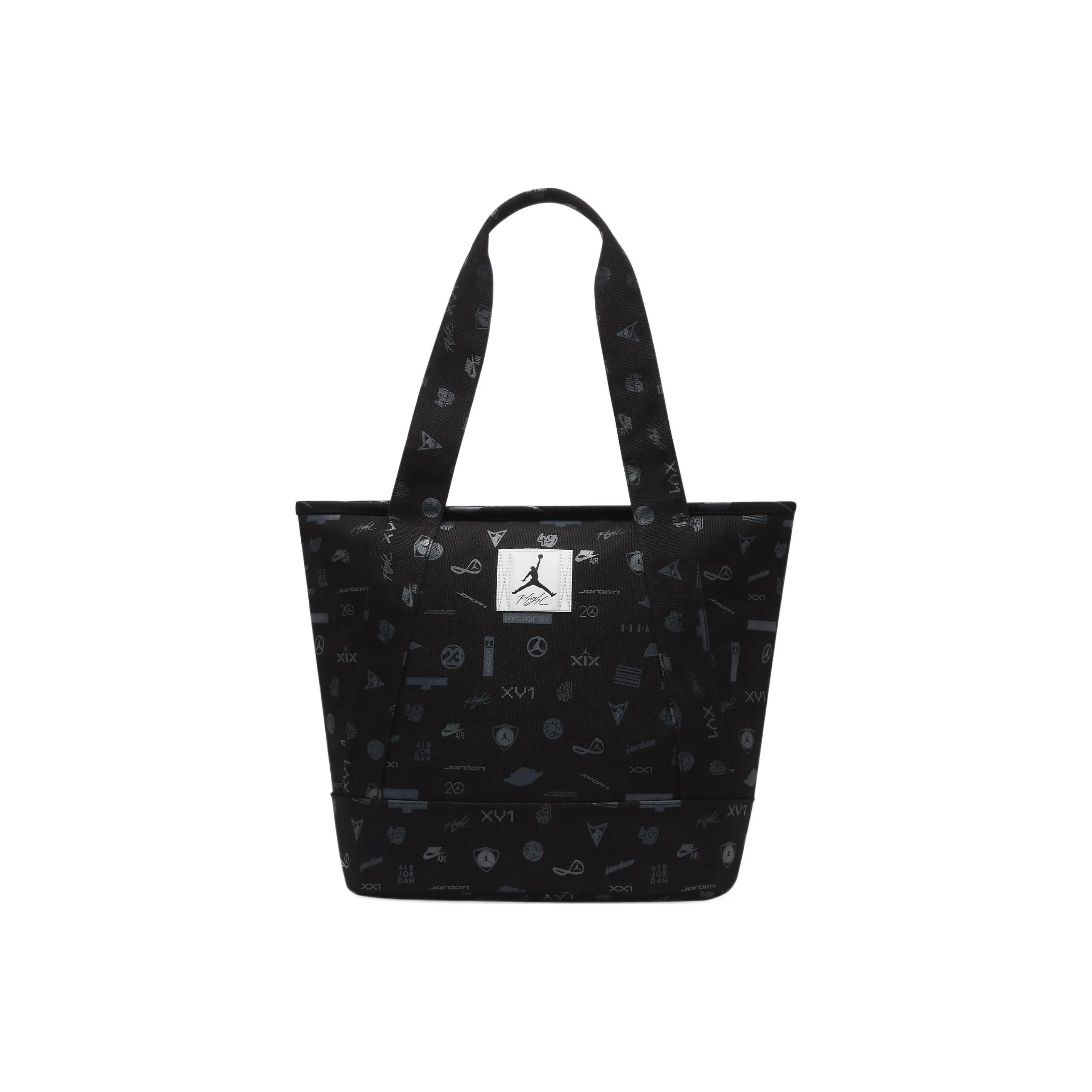 Jordan Cotton Tote Bag Shopping Bag Totes Handbags Regular Unisex Black