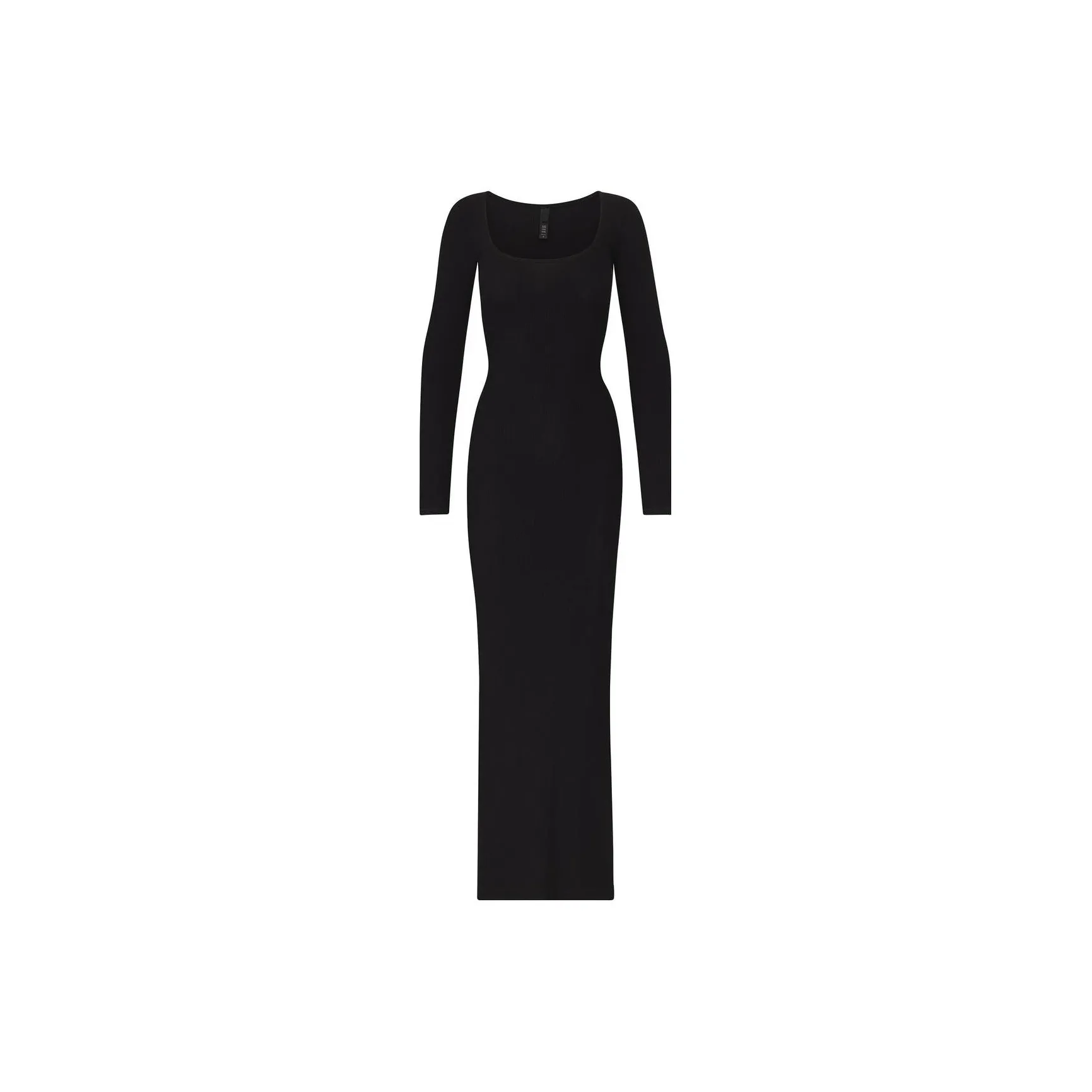 SKIMS SOFT LOUNGE LONG SLEEVE DRESS Long Sleeved Dresses Women's Onyx Black
