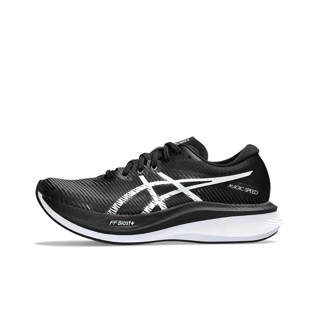 Asics Magic Speed 3,0 Low Топ Беговые кроссовки Женские Черный белый