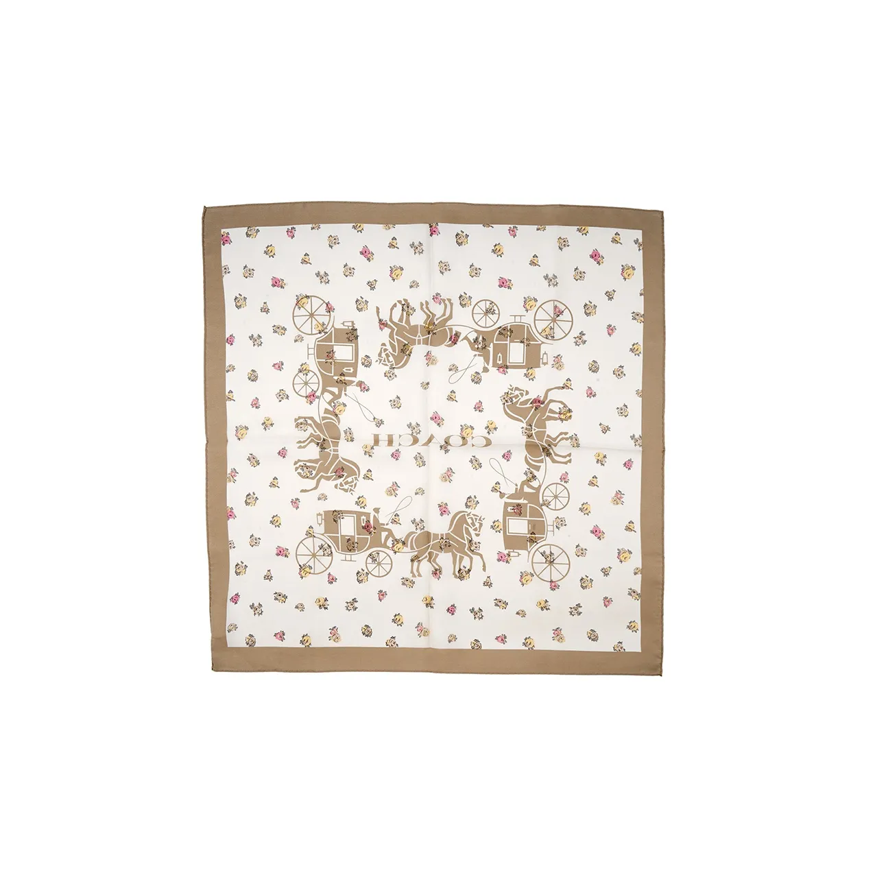 COACH Шелковые шарфы Женские Абрикос