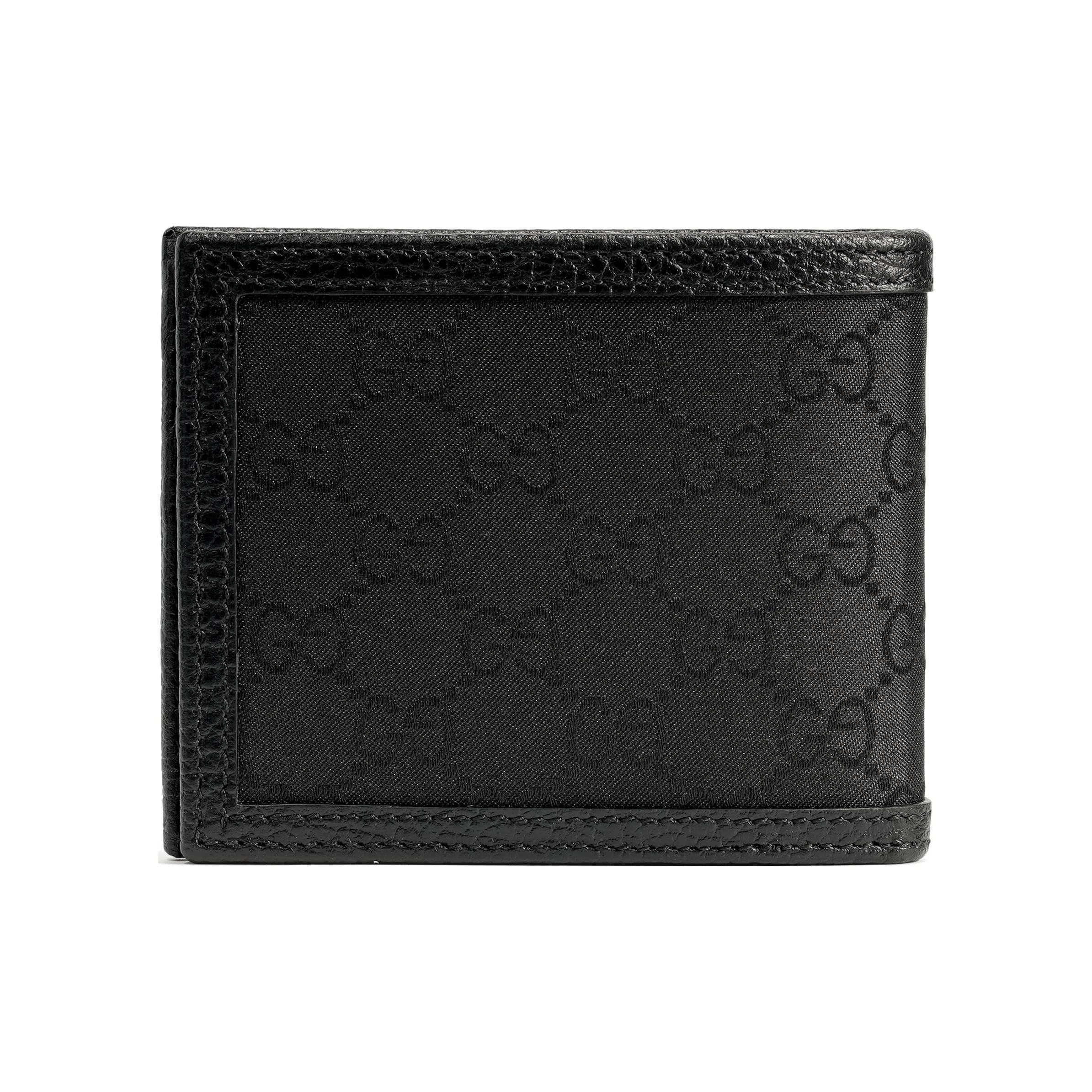 gucci Blau Bifold Wallet GG Nylon With Insert Black