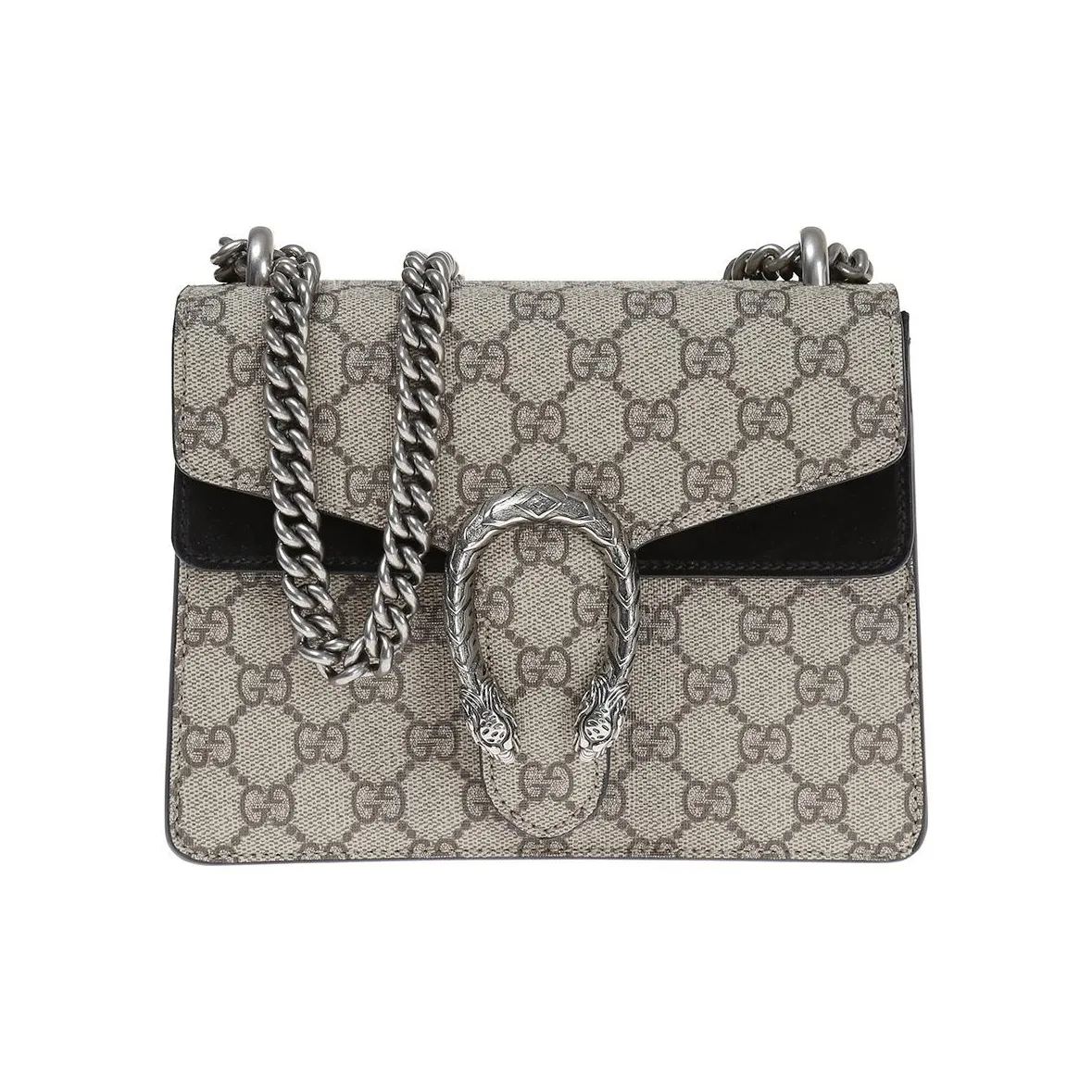 GUCCI Dionysus Canvas With Leather Crossbody Bag Shoulder Bag Women's Brown