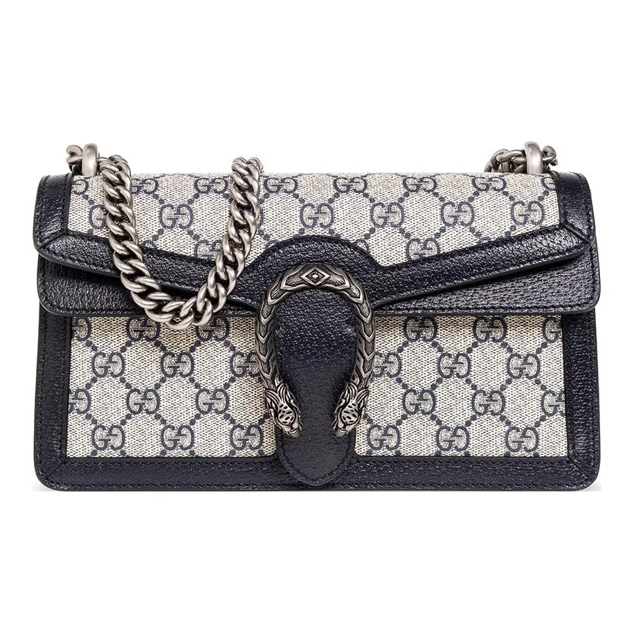 GUCCI Dionysus Canvas With Leather Crossbody Handbag, Shoulder Bag Women's