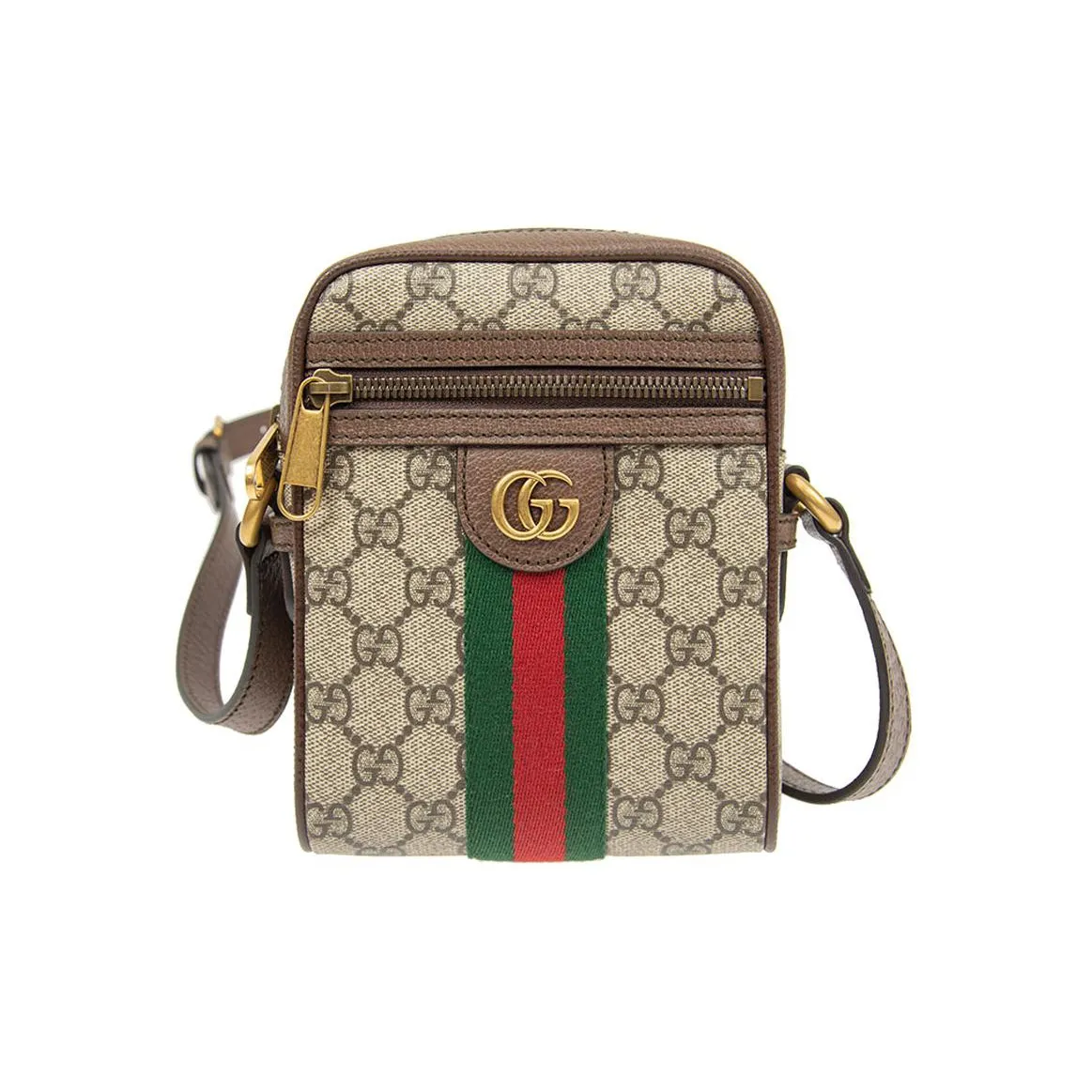 Ghianda saddle mini cross-body bag Neutrals