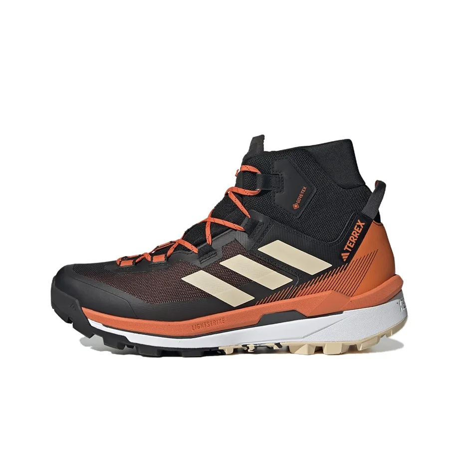 Adidas Terrex Skychaser Tech Gore Tex Core Black Sand Strata Impact Orange