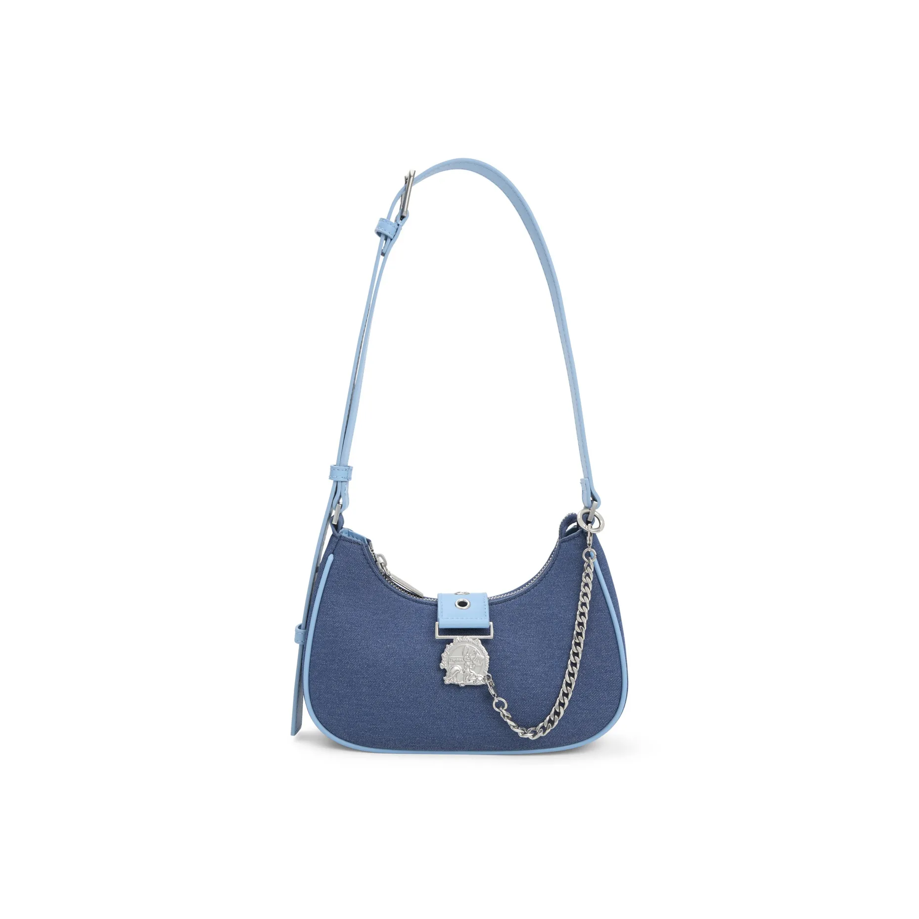 CHARLES&KEITH Zootopia Series Denim Crossbody Backpack, Shoulder Bag Women's Multicolor