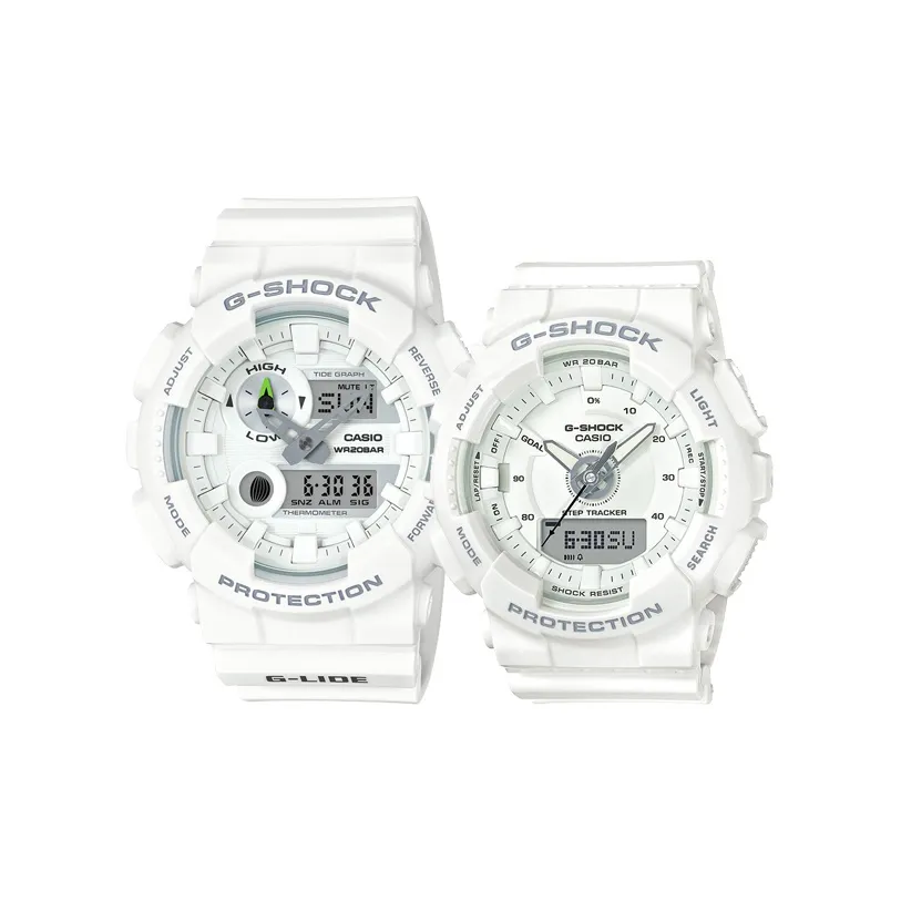 Шок Кварцевый механизм Смола Ремешок Часы Унисекс Белый циферблат