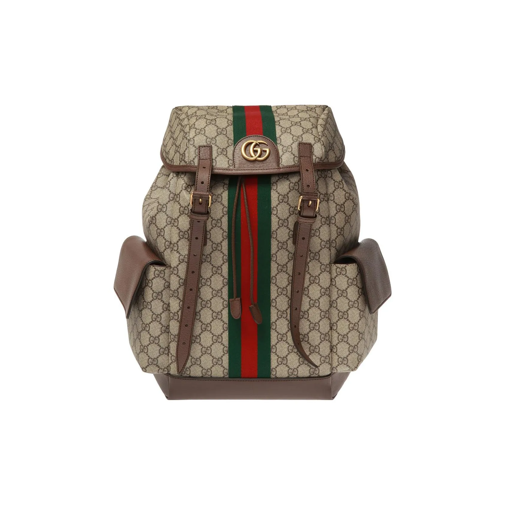 GUCCI Ophidia GG Monogram Backpack Men Medium Beige/Ebony