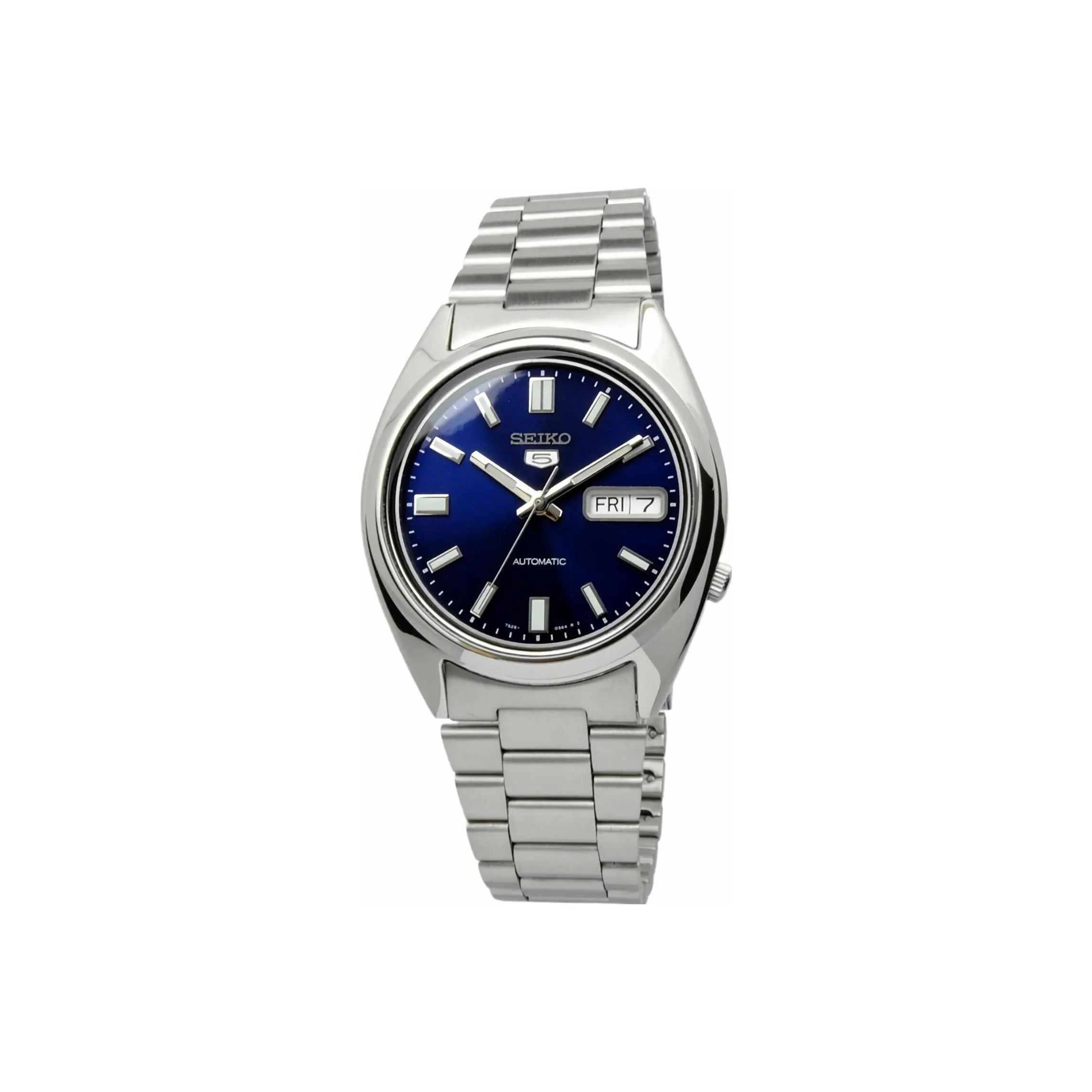 SEIKO Series 5 Automatic Mechanical Movement Stainless Steel Strap Watch Men's Watches Blue Dial