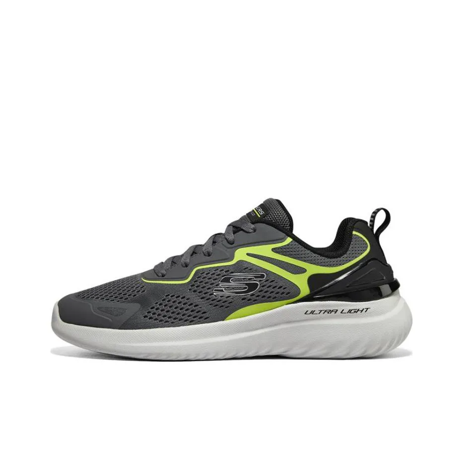 Skechers BOUNDER 2,0 Амортизация Устойчивость к истиранию Дышащая Низкий верх Повседневная обувь Мужская Серый Зеленый