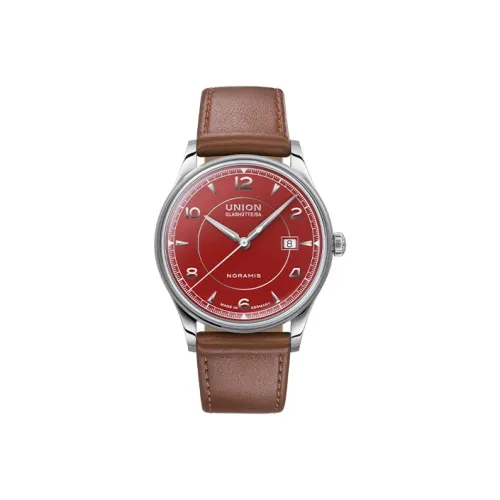 UNION GLASHUTTE/SA Автоматический Механический Движение Мужские Noramins Collection Часы 40mm*40mm*10mm Красный